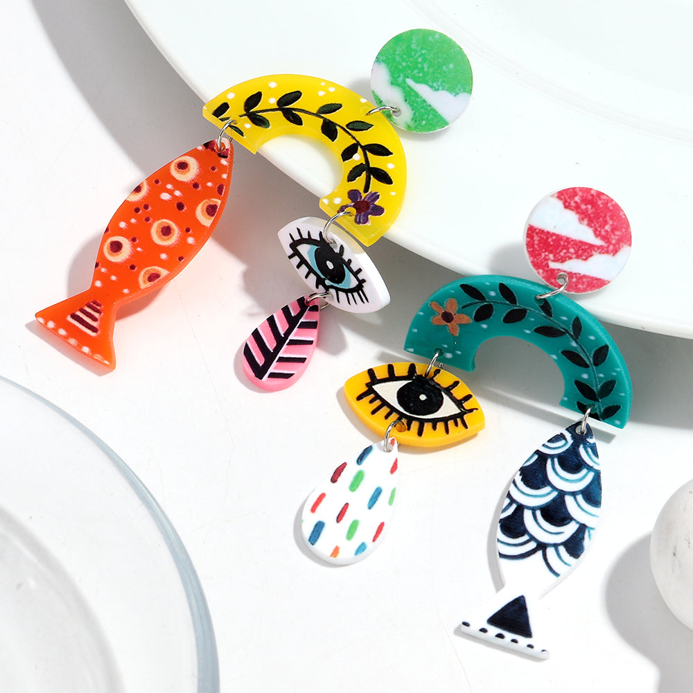 Hyperbole Face Statement Earrings