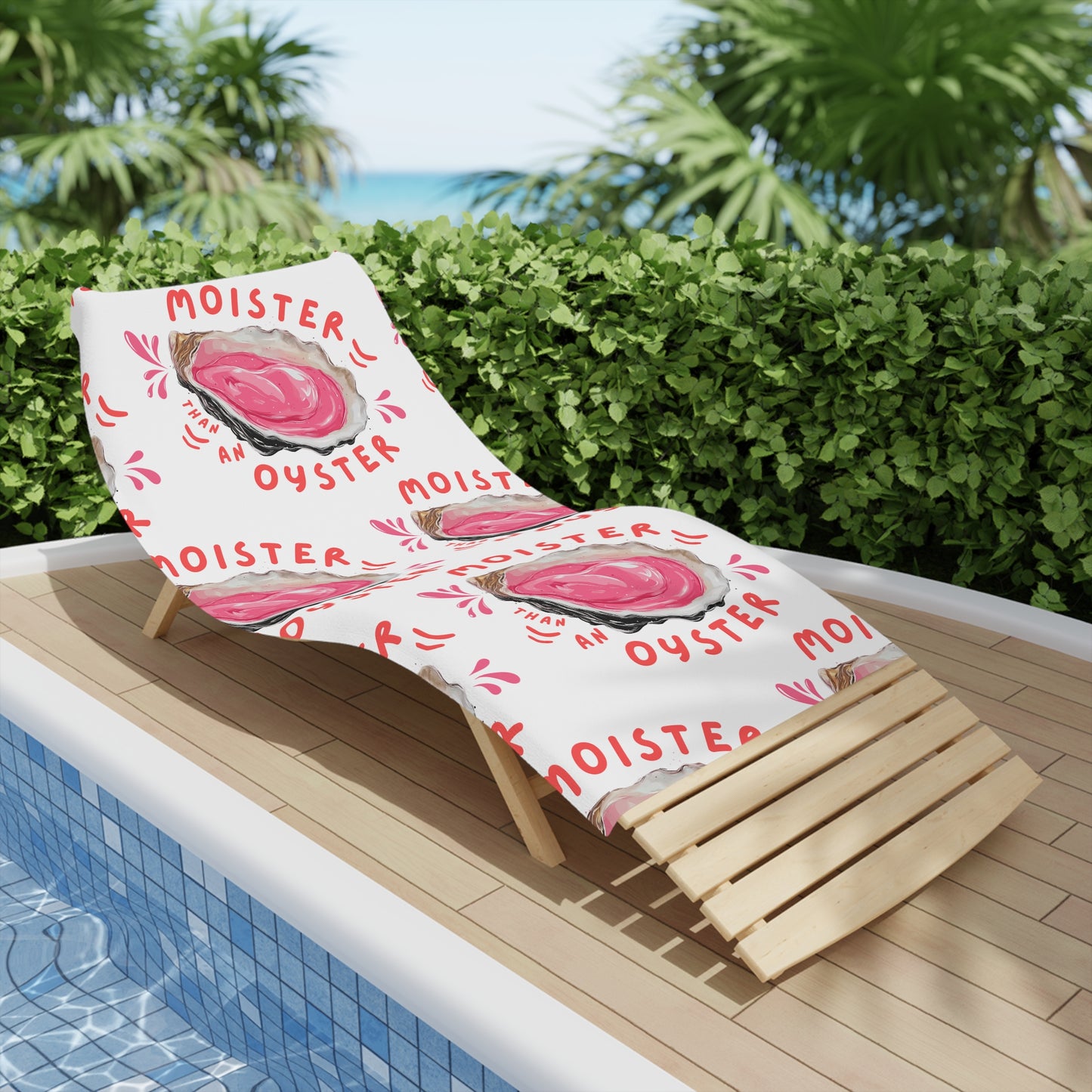 Moister Than An Oyster Beach Towel, Fun Summer Towel, Nautical Decor, Beach Accessories, Gift for Seafood Lovers