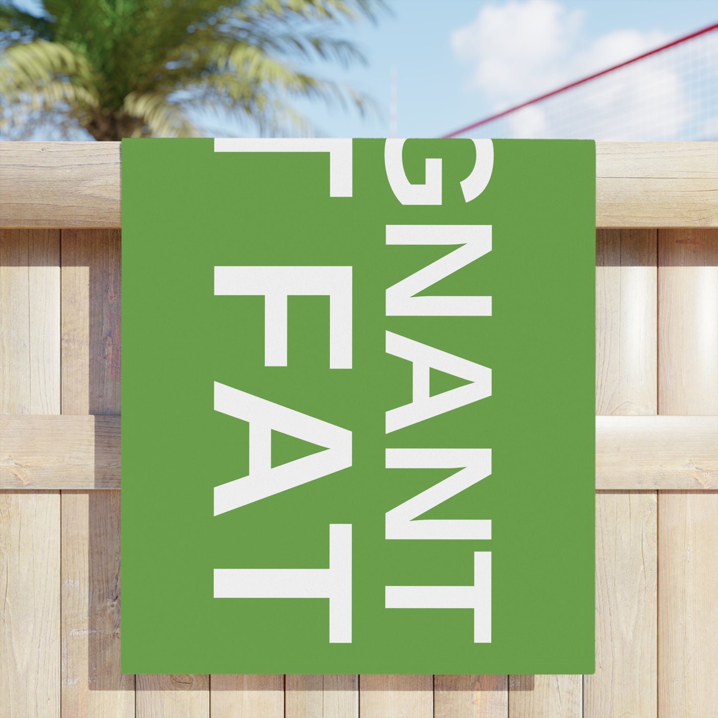 Pregnant, Not Fat - Beach Towel