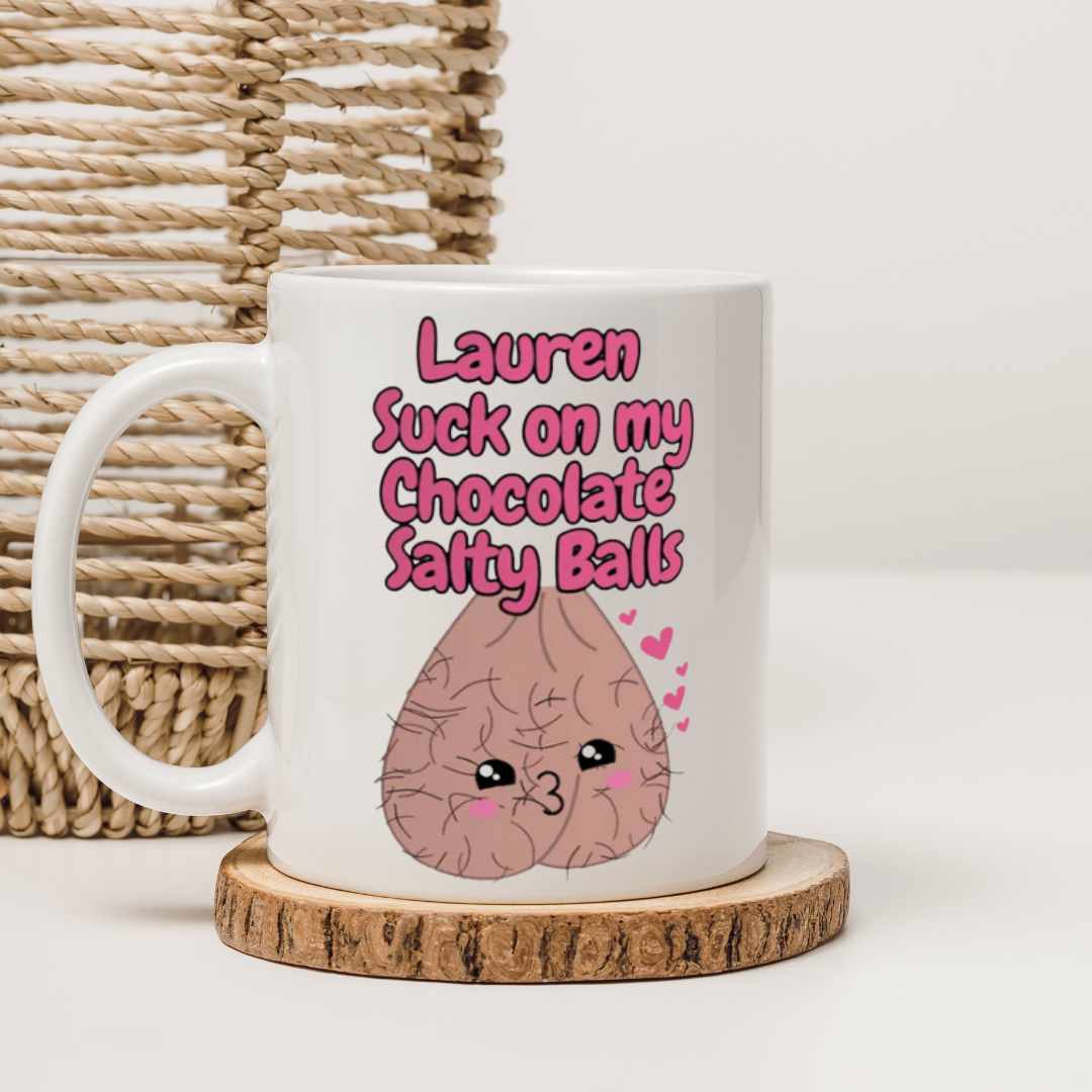 Personalised Suck on my Balls Mug