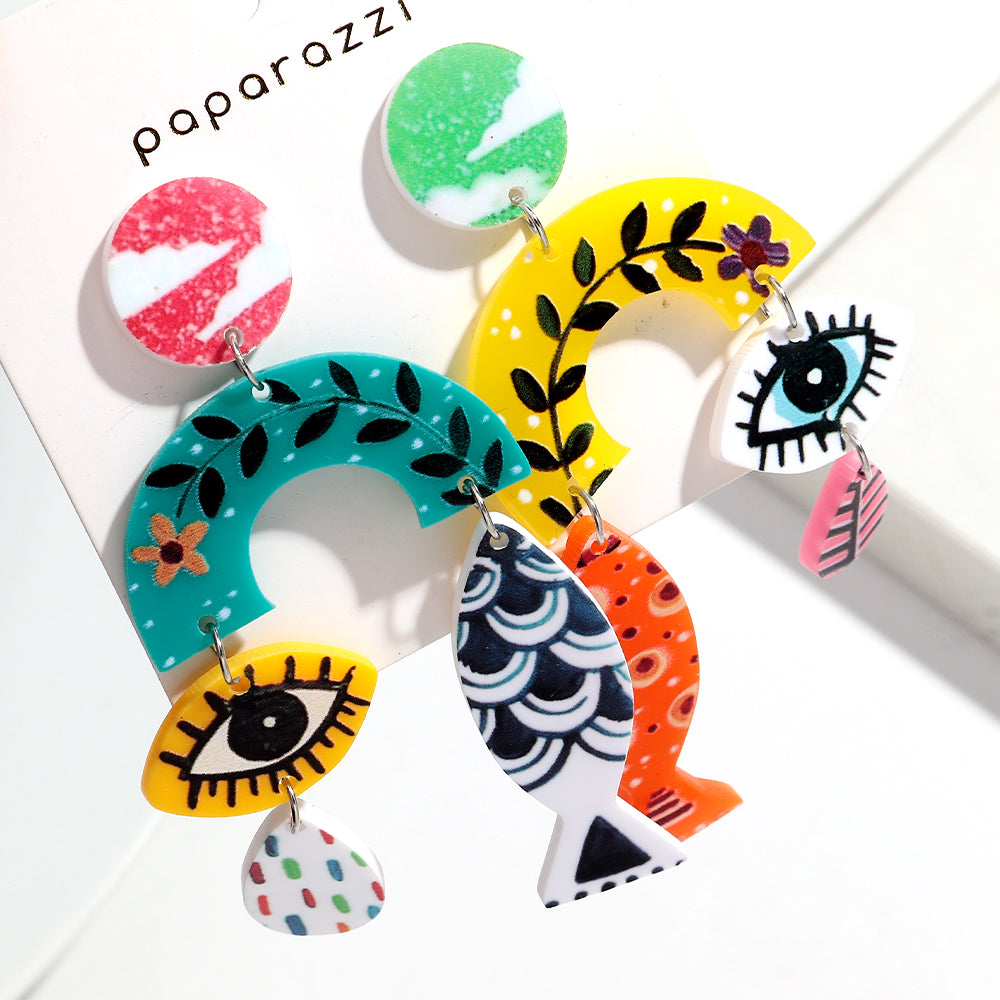Hyperbole Face Statement Earrings