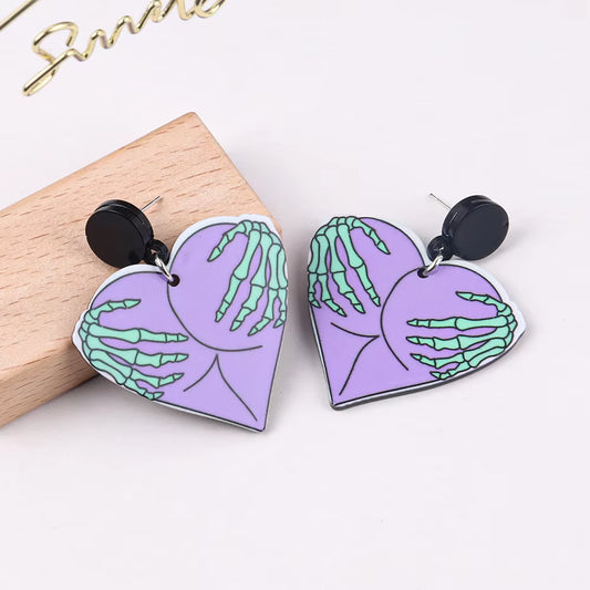Cute AF Finger Heart Earrings (With Attitude)
