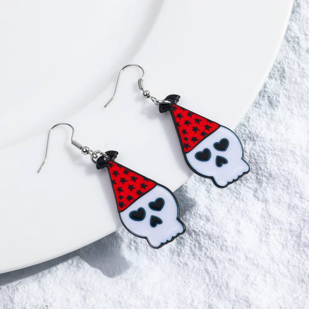 Skull & Chaos Acrylic Earrings