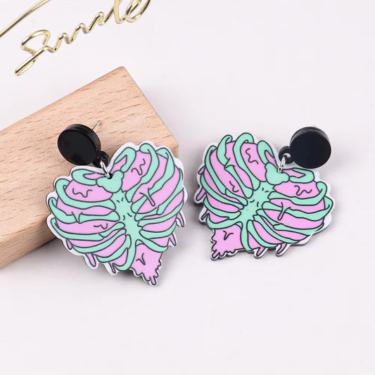 Chaos Heart Statement Earrings