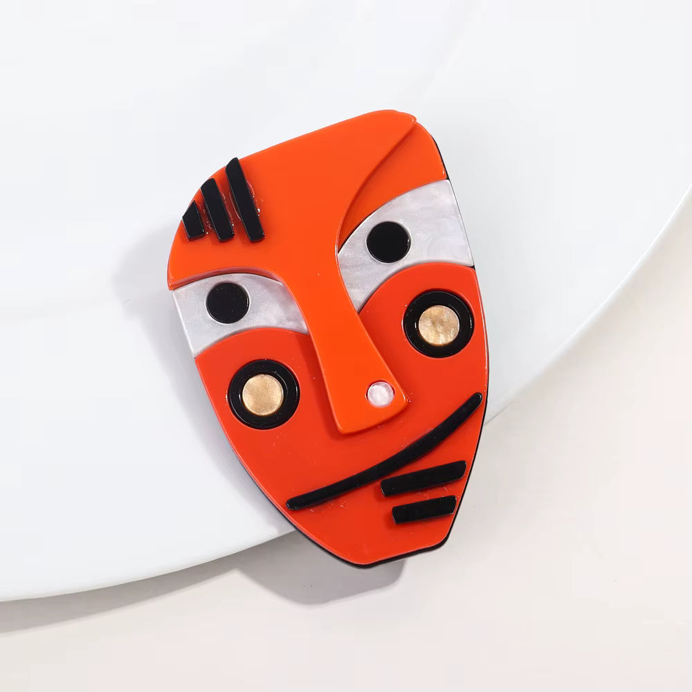 Street Art Face Vibe Pin