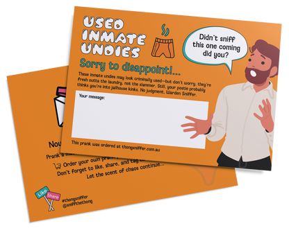 Used Inmate Undies Prank Mail