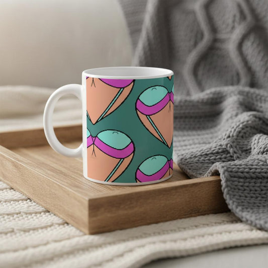 Heart-Shaped Boobs Mug in Your Choice of Seven Playful Hues – A Perfectly Inappropriate Gift!